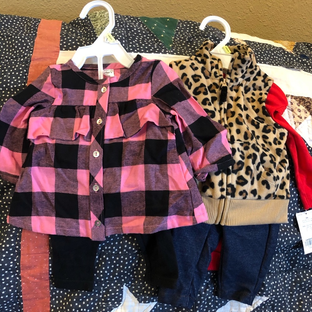 Two 3 month Carters outfits